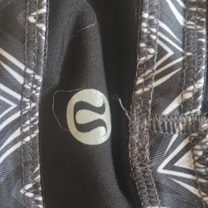 Lululemon Black and White Patterned Leggings